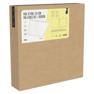 10-pack LED panels LED 40W 4,000 Lm 6500ºK 60x60Cm PRO Flicker Free 60.000H