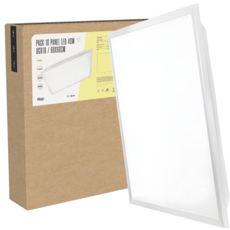 Pack 10 Panel Led  - Modular 600x600 40W 6000 K