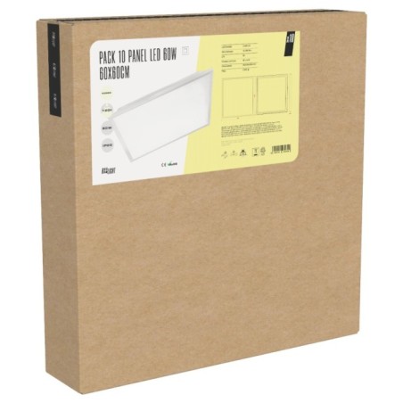 Pack of 10 LED Panels - Modular 600x600 60W 6000 K