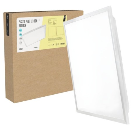 10-pack LED panels LED - Modular 600x600 60W 4000 K