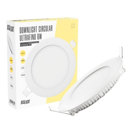 Placa LED 6W 400Lm 6000ÂºK Circular 40.000H