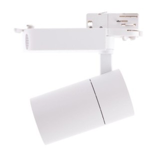 Three-phase track spotlight  30W 2700Lm CRI90 4200ºK 40.000H