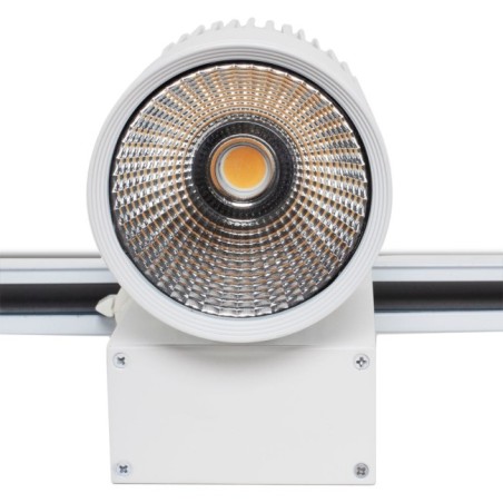 three-phase LED track spotlight  40W 3600Lm CRI90 4200ºK UGR17 50.000H