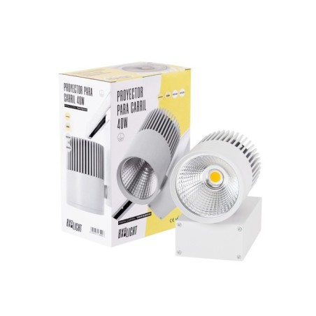 Foco de Carril LED  40W 3384Lm CRI90 3000ÂºK TrifÃ¡sico UGR17 50.000H