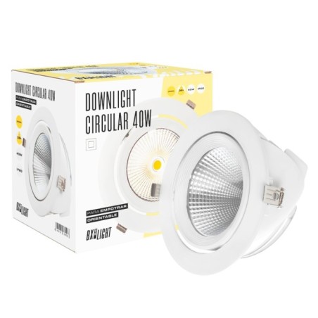 LED Downlight Spotlight 40W  4000Lm 4200ºK Orientable UGR17 50.000H