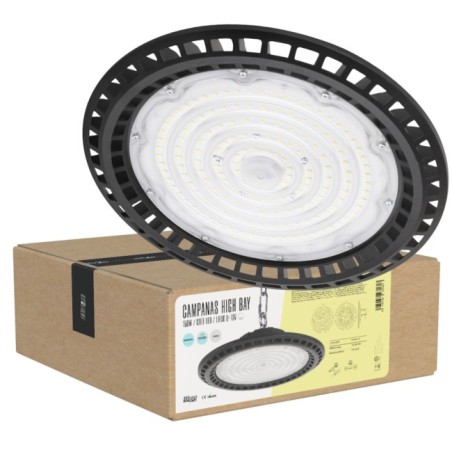 Campanas High Bay Led -  Grandes Alturas 150W IP65 6000 k 120Âº Reg. 0-10V
