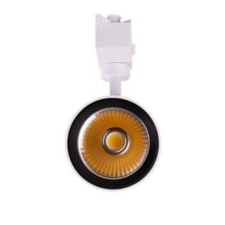 Foco de Carril LED 30W 2.700Lm CRI85 6000ÂºK MonofÃ¡sico 40.000H