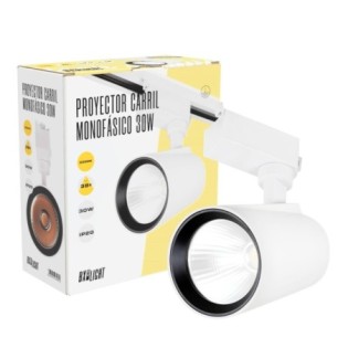 Foco de Carril LED 30W 2.700Lm CRI85 6000ÂºK MonofÃ¡sico 40.000H