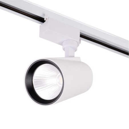 Foco de Carril LED  30W 2700Lm CRI85 4200ÂºK MonofÃ¡sico 40.000H
