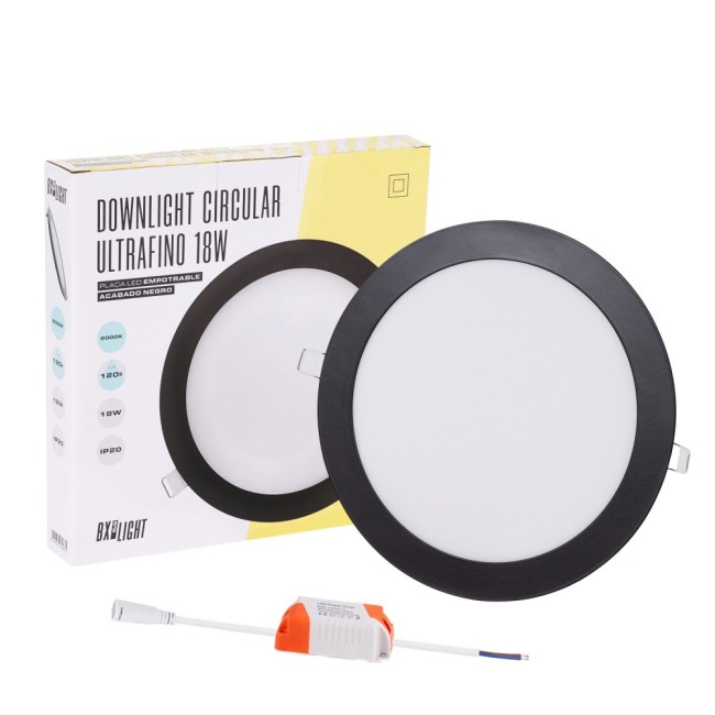 Placa LED 18W 1380Lm  4200ÂºK Circular 40.000H