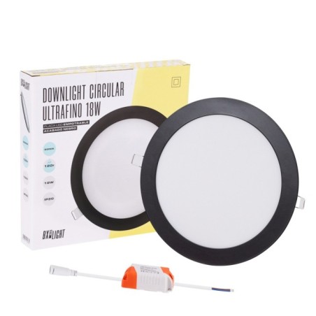 Placa LED 18W 1380Lm  4200ÂºK Circular 40.000H