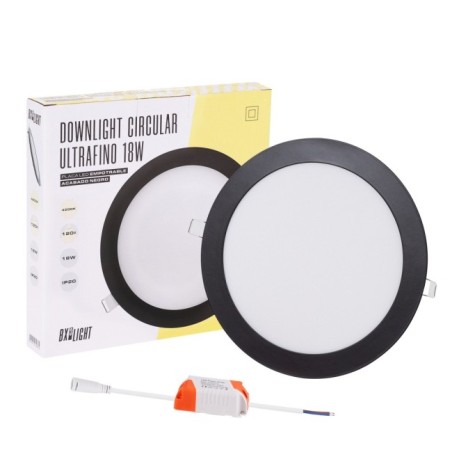 Placa LED 18W 1380Lm  4200ÂºK Circular 40.000H