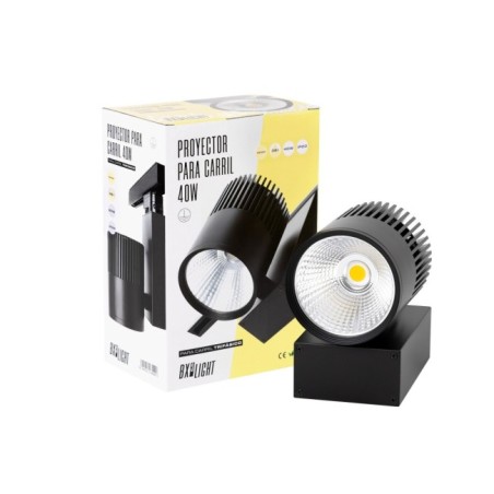 Foco de Carril LED  40W 3384Lm CRI90 3000ÂºK TrifÃ¡sico UGR17 50.000H