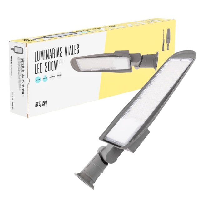 Luminarias Viales -  Alumbrado Publico -  Farolas Led -  Entornos Urbanos y Residenciales  200W IP65 6000 k