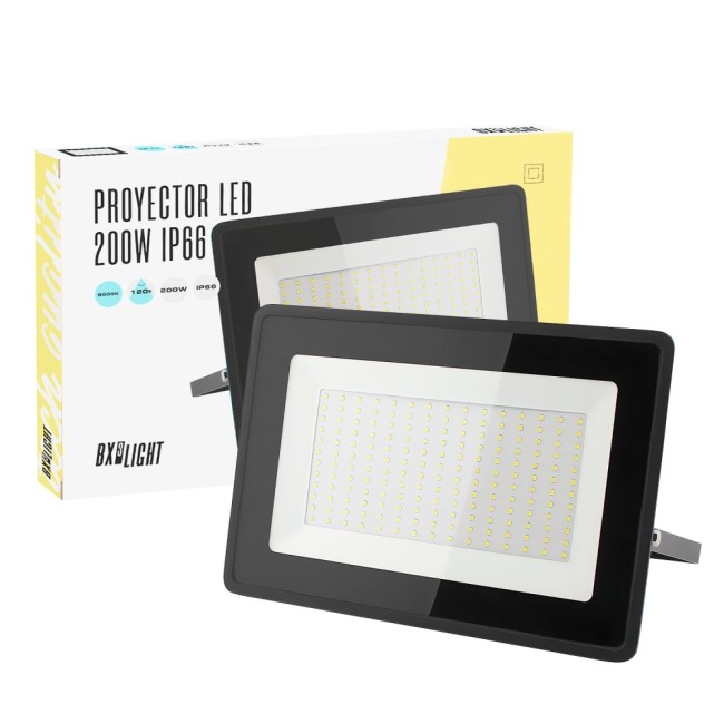 LED Spotlight 200W 24000Lm 6000ºK IP66 Regulable 60.000H