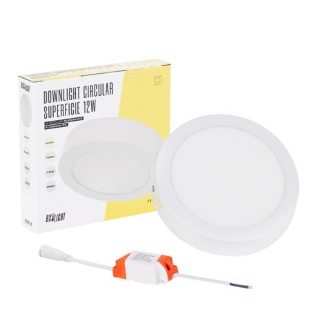 LED Panel Light 12W 870Lm  3000ºK Circular 40.000H