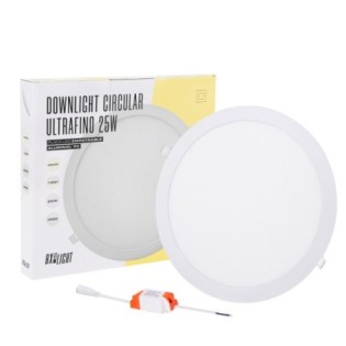 Placa LED 25W 2.000Lm 6000ÂºK Circular 40.000H