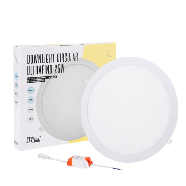 LED panel 25W 2000Lm 4200ºK Circular 40.000H