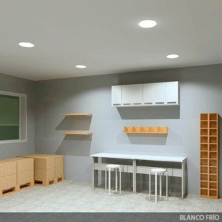 Placa LED 25W 1872Lm  3000ÂºK Circular 40.000H