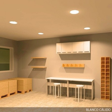 Placa LED 25W 1872Lm  3000ÂºK Circular 40.000H