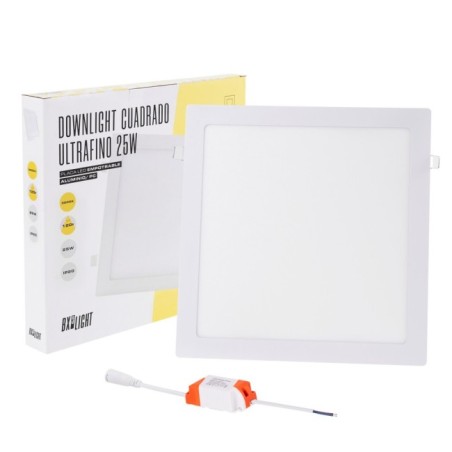 Placa LED 25W 2180Lm  4200ÂºK Cuadrada 40.000H