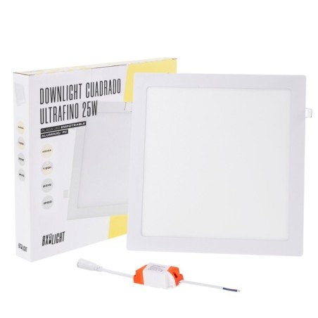 Placa LED 25W 2040Lm  3000ÂºK Cuadrada 40.000H