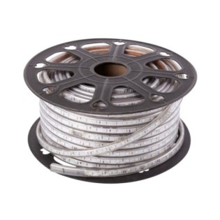 60 LED strip/m 500W 42.000Lm 3000ºK SMD5050 220VAC IP65 x50M 40.000H