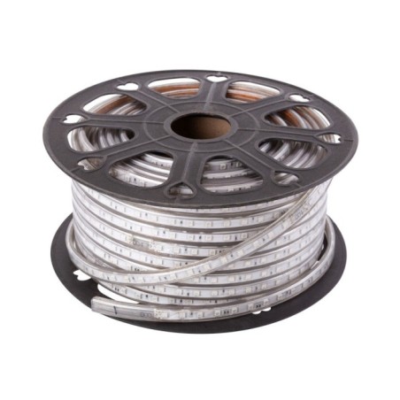 Tira de 60 LEDs/M 500W 42.000Lm 3000ÂºK SMD5050 220VAC IP65 x50M 40.000H