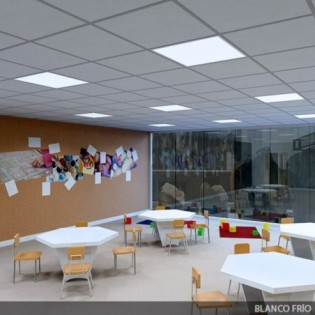 Panel LED Superslim 36W 3.623Lm 6000ÂºK 60x60Cm UGR19 Marco Blanco 40.000H