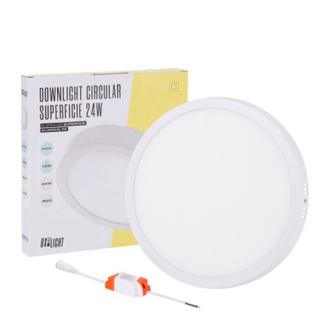 PlafÃ³n LED 24W 1778Lm  3000ÂºK Circular 40.000H