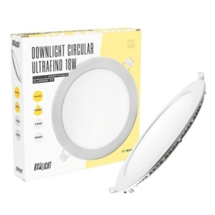 Placa LED 18W 1.409Lm 6000ÂºK Circular 40.000H