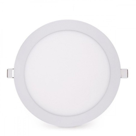 Placa LED 18W 1409Lm  4200ÂºK Circular 40.000H