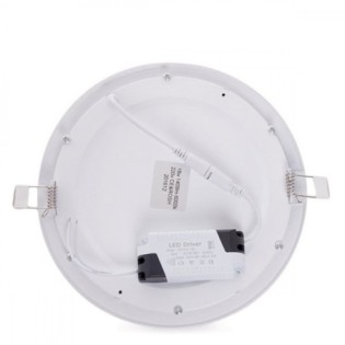 Placa LED 18W 1409Lm  4200ÂºK Circular 40.000H