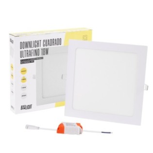 Placa LED 18W 1.350Lm 6000ÂºK Cuadrada 40.000H