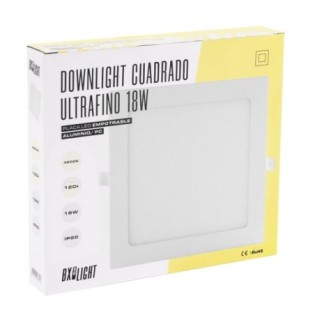 Placa LED 18W 1350Lm  4200ÂºK Cuadrada 40.000H