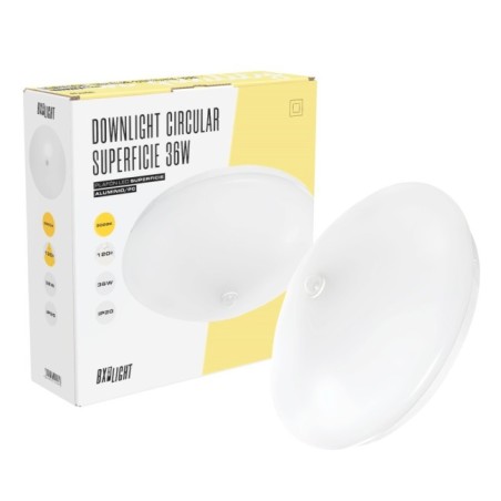 PlafÃ³n LED 18W 1500Lm  4200ÂºK Detector 40.000H