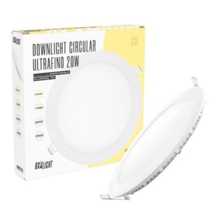 Recessed LED downlight plate 20W 2.000Lm 6000ºK 40.000H