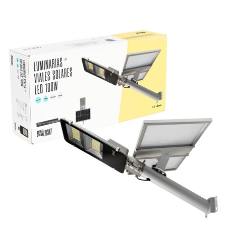 LED streetlight 100W 5.000Lm 6000ºK IP65 Solar Sensor 40.000H