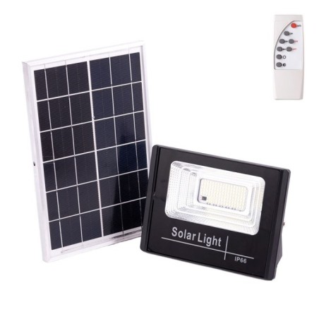 Solar LED Projector with Remote Control 30W 6500K Panel: 6V/6W