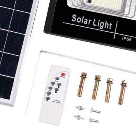 Solar LED Projector with Remote Control 30W 6500K Panel: 6V/6W