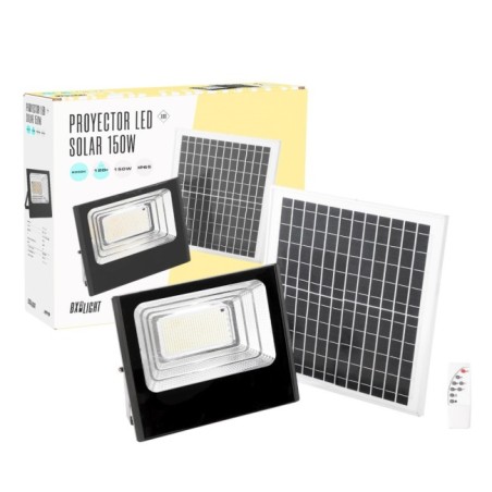 Solar LED Projector with Remote Control 150W 6500K Panel: 6V/15W Battery: 3,2V/10000MaH