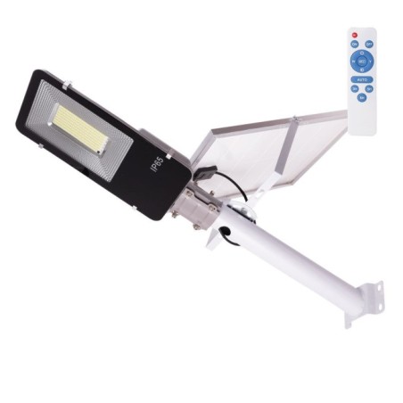 Solar LED, Streetlight, Remote Control, Dimmable, Panel: 6V 200W Batterie­: 3,2V 20000MaH