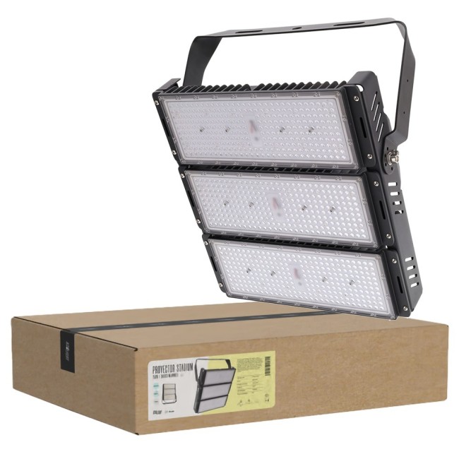 LED Floodlight Spotlight 750W Stadium 112,500Lm Meanwell Driver 1-10V IP65 Philips 3030 100,000H