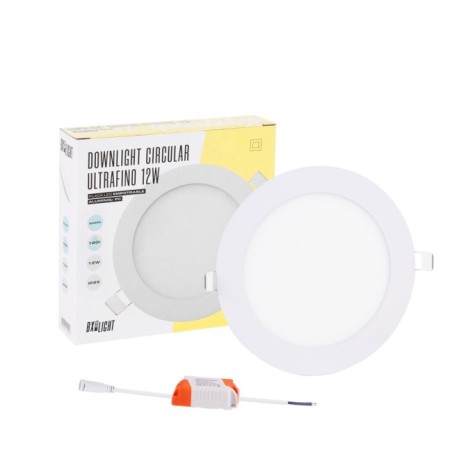 Placa LED 12W 805Lm  3000ÂºK Circular 40.000H