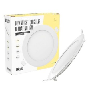 Placa LED 12W 805Lm  3000ÂºK Circular 40.000H