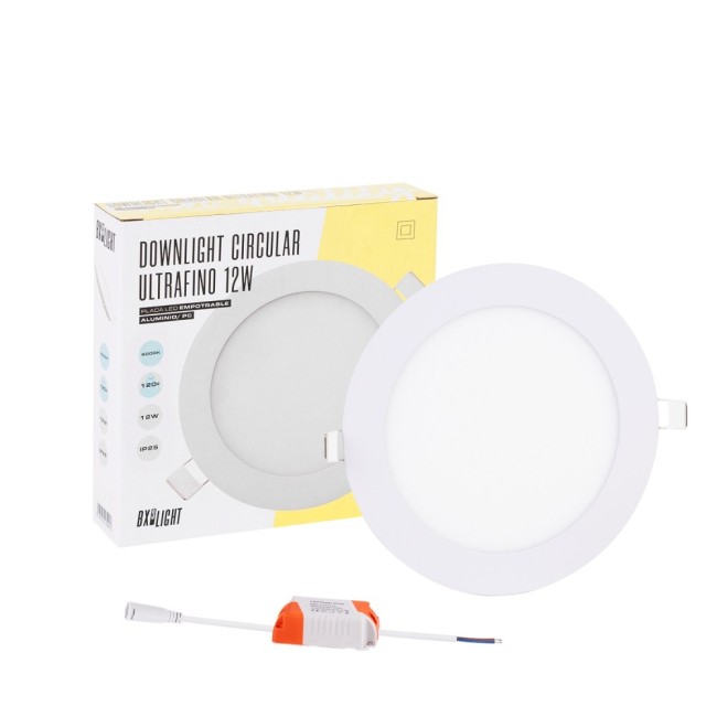 Placa LED 12W 860Lm  4200ÂºK Circular 40.000H