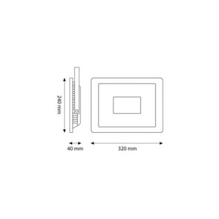 LED Floodlight 150W 18000Lm 6000K IP66 Dimmable 60,000H