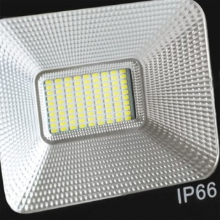 LED Spotlight 50W 5,000Lm 6000K Solar Sensor 50W + Remote Control Panel 6V/15W 40,000H