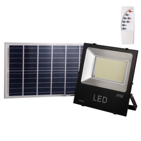 Foco Proyector LED 200W 20.000Lm 6000ÂºK Solar Sensor 200W + Control Remoto Panel 6V/30W 40.000H