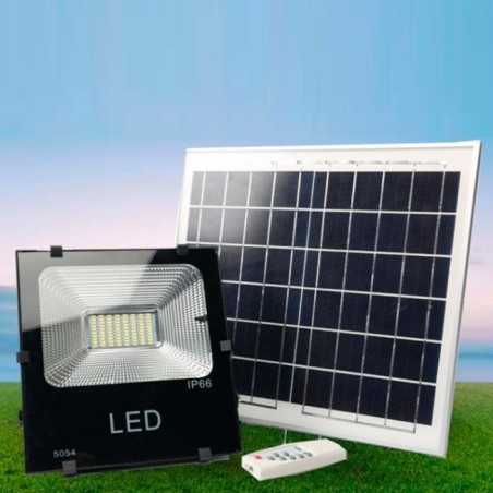 Foco Proyector LED 200W 20.000Lm 6000ÂºK Solar Sensor 200W + Control Remoto Panel 6V/30W 40.000H